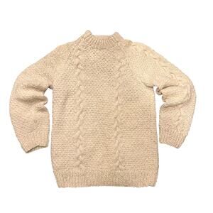 Vintage Men’s Wool Cable Knit Sweater Medium